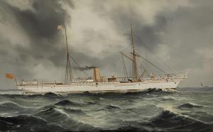 ESPOSITO j,Ritratto di steam yacht innavigazione,1901,Cambi IT 2008-12-11