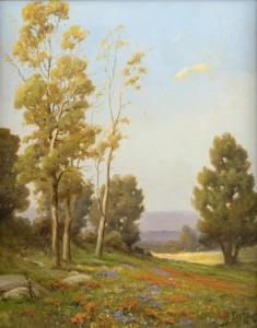 ESPOY Angel 1879-1963,Poppy-filled landscape,John Moran Auctioneers US 2017-01-24