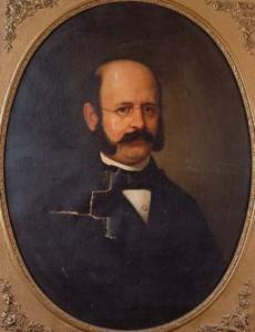 ESQUIVEL RIVAS Carlos María 1830-1867,Retrato de gerónimo morán,1867,Sala Retiro ES 2006-12-01