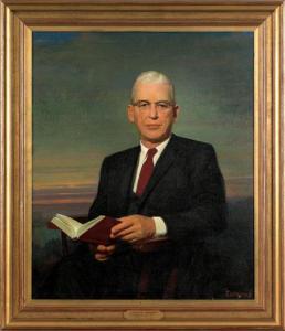 ESSIG Joseph Richard,portrait of H.Richard Heilman 14th President of th,1966,Pook & Pook 2010-11-19