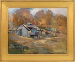 ESTELLE JAMES ALICE 1889-1970,Fall landscape with sugar shack,Eldred's US 2015-07-09