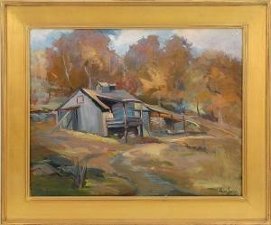 ESTELLE JAMES ALICE 1889-1970,Fall landscape with sugar shack,Eldred's US 2015-04-04