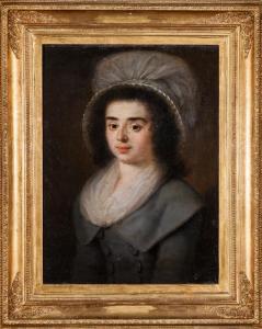 ESTEVE Y MARQUES Agustin 1753-1809,Retrato de dama con toca blanca,Goya Subastas ES 2020-09-17