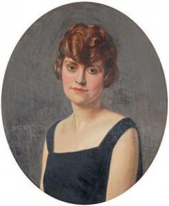 ETCHEVERRY Denis 1867-1950,Portrait de femme,1925,Beaussant-Lefèvre FR 2020-07-02
