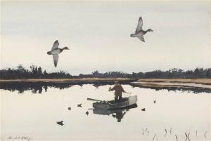 ETTINGER Churchill 1903-1985,Duck Hunting,Copley US 2022-07-14