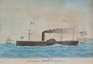 EUG. GRANDIN,Le Steamer améric Humboldt Cap Lines,1852,Ferri FR 2008-06-26