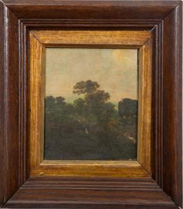 EUROPEAN SCHOOL,Landscape with Figures and a Dog,Stair Galleries US 2015-01-16