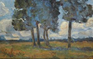 EUROPEAN SCHOOL,Post Impressionist Landscape,1916,Leonard Joel AU 2009-02-22