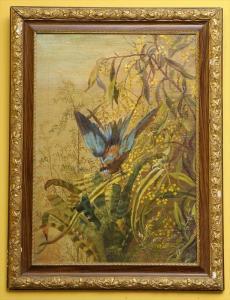 EUROPEAN SCHOOL,SCHOOL: BIRD IN FOLIAGE,Stair Galleries US 2009-10-24