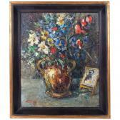 EUROPEAN SCHOOL,Still life, jug of flowers,20th century,Burstow and Hewett GB 2025-08-06