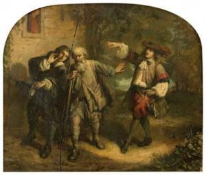 EUSTACHE LORSAY Louis Alexandre 1822-1871,Don Juan et le pauvre de Molière,1850,Aguttes 2009-06-09