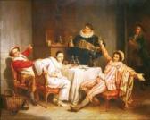 EUSTACHE LORSAY Louis Alexandre 1822-1871,Il pranzo delle maschere.,Antonina IT 2001-04-22