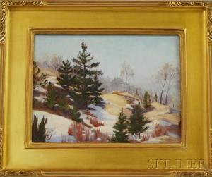 EUSTON Jacob Howard 1892-1965,Winter Landscape,Skinner US 2011-11-16