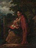 EVANS A.E 1800-1800,Mother and child seated on a stile,Bonhams GB 2005-05-10