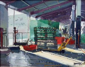 EVANS Bernard 1929-2014,Sunlight, Newlyn Fish Market,David Lay GB 2023-06-15