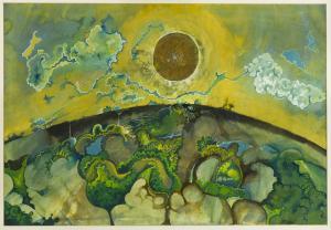 Evans David 1929-1988,Landscape with Moon,Cheffins GB 2020-02-13