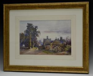 EVANS Frank A 1900-1900,Village at Dusk,Bamfords Auctioneers and Valuers GB 2016-07-20