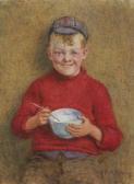 EVANS Frederick McNamara 1859-1929,Boy with a red jumper.,David Lay GB 2006-05-04