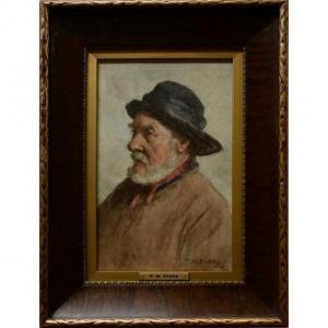 EVANS Frederick McNamara 1859-1929,OLD FISHERMAN,Waddington's CA 2020-01-18