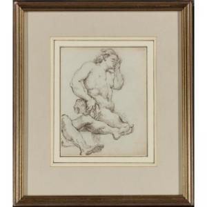 EVANS George William 1780-1852,STUDIES OF MALE NUDES PROBABLY AFTER THE ANTIQUE,Sotheby's 2008-04-25