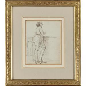 EVANS George William 1780-1852,STUDY OF A MANSERVANT WEARING AN APRON,Sotheby's GB 2008-04-25