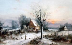 EVANS Helen,Traveller in a winter landscape,1880,Gorringes GB 2012-10-24