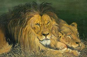EVANS Liew 1900-1900,recumbent lions,1916,Rosebery's GB 2010-10-05