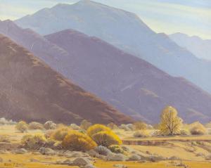 EVANS Naomi Taylor 1900-1969,La Quinta, desert landscape,John Moran Auctioneers US 2018-03-12