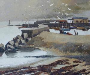 EVANS Sybil 1915-1988,Harbour scene with seagulls,Bonhams GB 2011-05-17