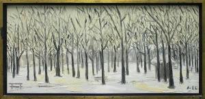 Evel KNIEVEL,Snowscape with Trees,Clars Auction Gallery US 2008-09-13