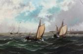 EVERARD J.J 1800-1800,Sailing boats and fishing boats on a calm sea,Fellows & Sons GB 2013-03-26