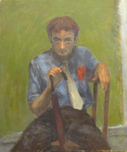 EVERETT Len Gridley 1925-1984,Portrait of a Seated Male,David Duggleby Limited GB 2019-07-27
