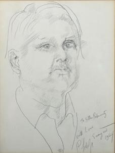 EVERGOOD Philip Howard 1901-1973,male portrait,1964,Ripley Auctions US 2024-03-30