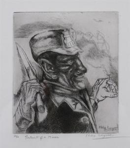 EVERGOOD Philip Howard 1901-1973,PORTRAIT OF A MINER,1938,Sloans & Kenyon US 2009-11-13