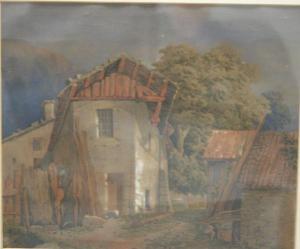 EVERITT Allen Edward 1824-1882,View of an old farmstead,Fieldings Auctioneers Limited GB 2018-05-19