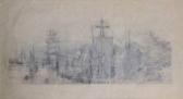 EVERS Carl 1907-2000,Study for Mystic Seaport,Ro Gallery US 2008-11-07