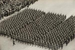 EVZERIKHIN Emmanuel 1911-1984,Moscow. Parade of troops on Red Square. 1940,1977,Sovcom RU 2024-02-20