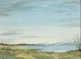 EXNER Rudolf 1900,Blick auf den Chiemsee an einem Frühlingstag, im H,1943,Hugo Ruef DE 2007-09-20