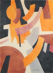 EXTER Alexandra Alexandrov 1884-1949,Composition cubo-futuriste,1920,Ruellan FR 2023-07-01