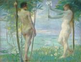 EXTER Julius 1863-1939,Adam and Eve,Neumeister DE 2019-12-04