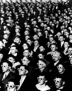 EYERMAN J.R,Spectateurs assistant à la projection en 3 D du fi,1952,Cornette de Saint Cyr 2020-11-14