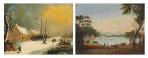 EYRE Eliza Mary 1700-1700,Winter Scene and River Scene,Christie's GB 2011-09-28