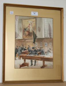 EYRE John 1850-1927,Chelsea Pensioners in the Hall,Tooveys Auction GB 2010-04-21