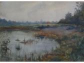 EYSKENS A.M 1800-1900,Landscape with pond,1909,Capes Dunn GB 2014-03-25
