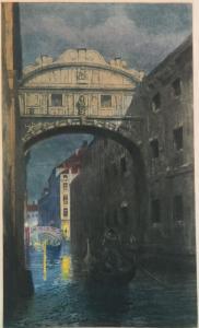 EYSTER SENSENEY George 1874-1943,Bridge of Sighs, Venice,1915,Rachel Davis US 2018-03-17