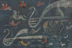 EYUBOGLU Bedri Rahmi 1911-1975,Figürlü Kompozisyon,Beyaz Art TR 2013-11-10
