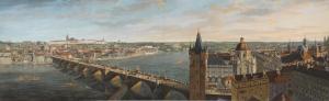 EZDORF Johann Christian M 1801-1851,A panoramic view of Prague,1821,Sotheby's GB 2023-01-26