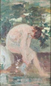 FÉLIX Léon Pierre 1869-1940,Femme au bain,Europ Auction FR 2015-12-20