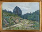 FÜRST Julius 1861-1938,A summer landscape with heather in bloom,1919,Bruun Rasmussen DK 2007-06-25