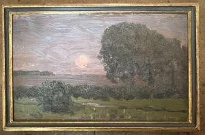 FÜRST Julius 1861-1938,Paysage au soleil couchant,1911,Kapandji Morhange FR 2023-07-12